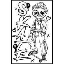 MEDIUM COLOURING BOARDS - LOL TWEEN SKATE