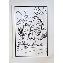 MEDIUM COLOURING BOARDS - MARSHMELLOW HERO