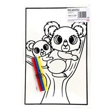 MEDIUM COLOURING BOARDS - KOALA BEARS
