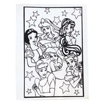 LARGE COLOURING BOARD - 6 PRINCESS
