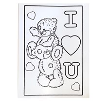 LARGE COLOURING BOARD - LOVE BEARS