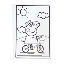 LARGE COLOURING BOARD - PIG BIKE