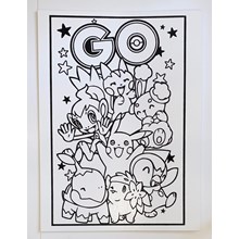 LARGE COLOURING BOARD - POCKET MONSTER 2