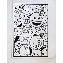 LARGE COLOURING BOARD - SMILEY 2