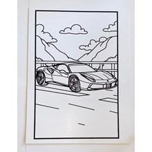 LARGE COLOURING BOARD - FAST  CAR