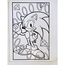 LARGE COLOURING BOARD - HEDGEHOG