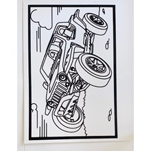 LARGE COLOURING BOARD - JEEP