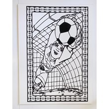 LARGE COLOURING BOARD - BALL KEEPER