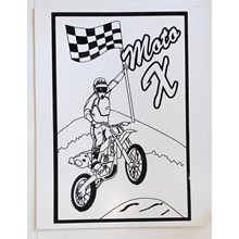 LARGE COLOURING BOARD - MOTO X