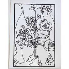 LARGE COLOURING BOARD - PONY SCOOTER