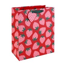 NEON STRAWBERRY LARGE GIFT BAG