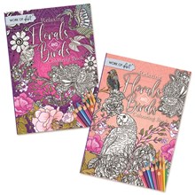 RELAXING FLORALS & BIRDS COLOURING BOOK