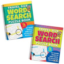 TRAVEL SIZE WORD SEARCH SPIRAL BOUND BOOK