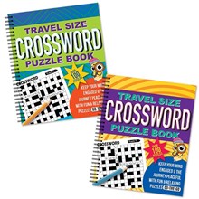 TRAVEL SIZE CROSSWORDS SPIRAL BOUND BOOK