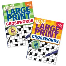 MEGA LARGE PRINT CROSSWORD BOOK