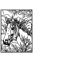 LARGE COLOURING BOARD - HORSE HEAD