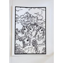 LARGE COLOURING BOARD - PONY 4