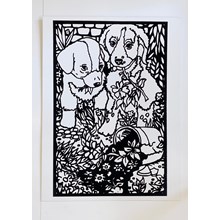 LARGE COLOURING - DOGS