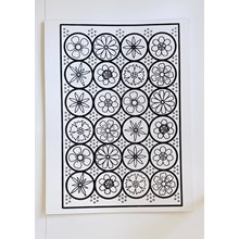 LARGE COLOURING BOARD - FLOWERS