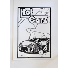 LARGE COLOUIRNG BOARD - HOT CARZ