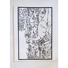 LARGE COLOURING BOARD - DINASAURS