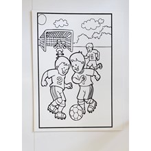LARGE COLOURING BOARD - FOOTBAL KIDS