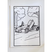 LARGE COLOURING BOARD - SUPERCAR 2