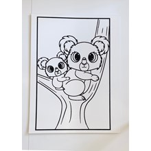 LARGE COLOURING BOARD - KOALA BEARS
