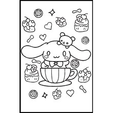 LARGE COLOURING BOARD - BUNNY CAFFEE