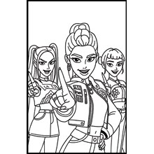 MEDIUM COLOURING BOARD - K-POP GIRLS