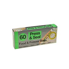 TIDYZ - FOOD & FREEZER BAGS PRESS & SEAL - 60 PACK