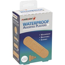 MASTERPLAST - WATERPROOF PLASTERS ASSORTED - 50PK MASTERPLAST - WATERPROOF PLASTERS ASSORTED - 50PK