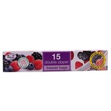 TIDYZ - 15 FREEZER DOUBLE ZIPPER BAG