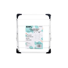 SWL - 3 TIER CONCERTINA AIRER 14M - WHITE & BLACK