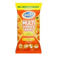DUZZIT - BIOD MULTI SURFACE WIPES ORANGE - 60 PK
