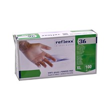 REFLEXX - VINYL GLOVES PWDR FREE 100 - EXTRA LARGE