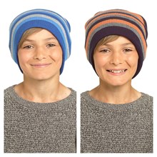 BOYS STRIPPED BEANNIE HAT