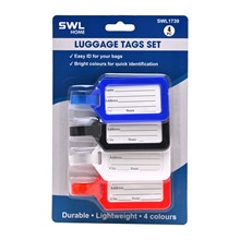 SWL - LUGGAGE TAGS SET - 4 PACK