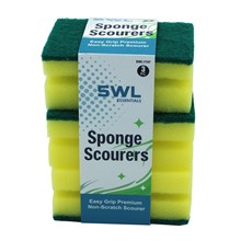 SWL - SPONGE SCOURERS - 3 PACK