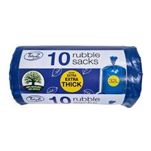 TIDYZ  RUBBLE SACKS EXTRA THICK 32L - 10 PACK