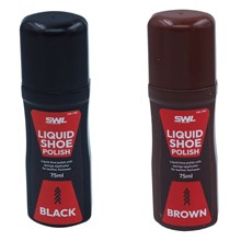 SWL - LIQUID SHOE POLISH BLACK & BROWN (4 X BLACK, 2 X BROWN)