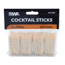 SWL - COCKTAIL STICKS 4 X 150PCS