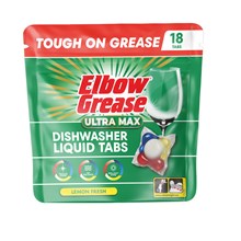 ELBOW GREASE - ULTRA MAX DISHWASHER LIQUID TABLETS - 18PK