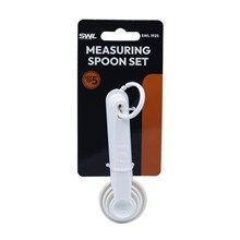 SWL - PLASTIC MEASURING SPOON SET - 5 PACK
