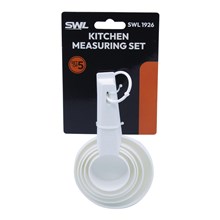 SWL - PLASTIC MEASURING CUP SET - 5 PACK