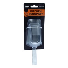 SWL - PLASTIC KITCHEN SCOOP - 3 PACK