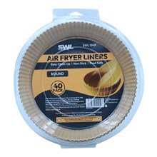 SWL - 40 PACK ROUND AIR FRYER LINERS - 25CM