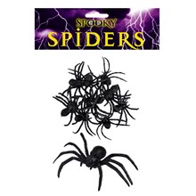 HALLOWEEN SPIDERS 8CM - 9 PACK