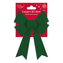 NORTH POLE - GREEN VELVET BOW - LARGE