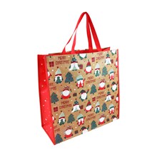 CHRISTMAS SMALL GONK WOVEN SHOPPING BAG - LARGE